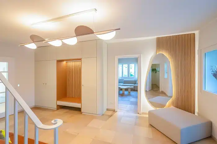 donnerblitz design Massivholztisch und Raumkonzept